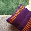 Vintage wool cushion cover - purple