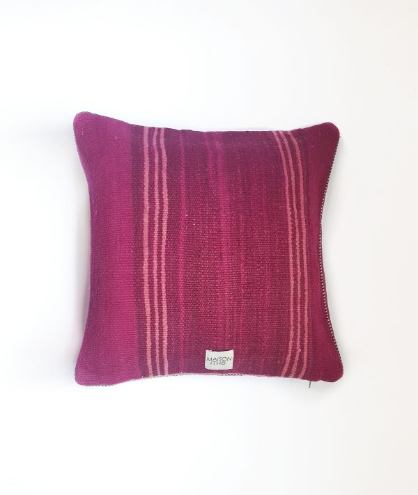 Vintage wool cushion cover - Fuchsia